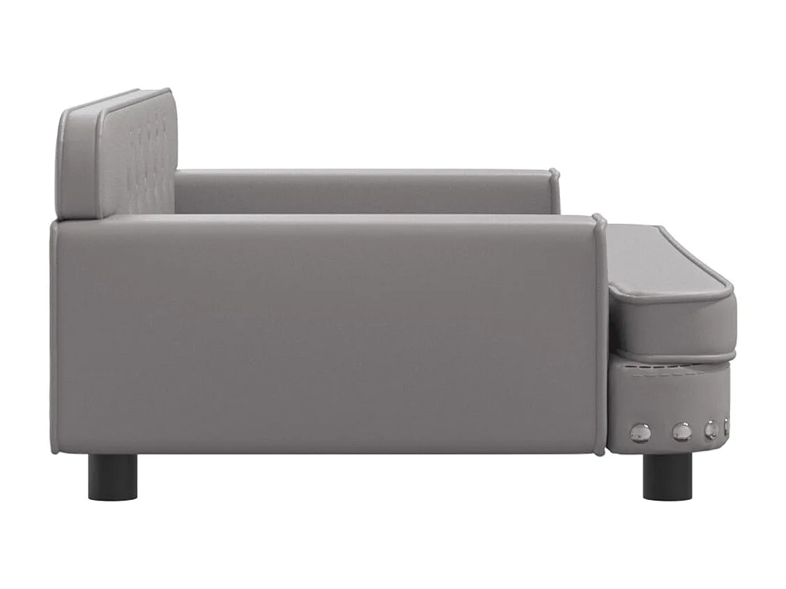 Tenzo  Lit pour cen gris 90x53x30 cm similicuir