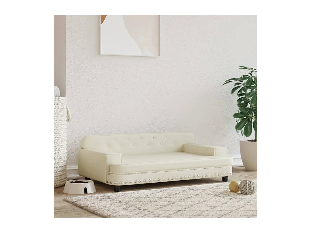 Tenzo  Lit pour cen crème 90x53x30 cm similicuir