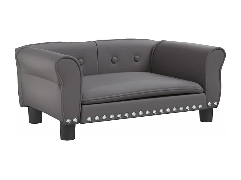 West Branch  Hondenmand 70x45x30 cm kunstleer grijs