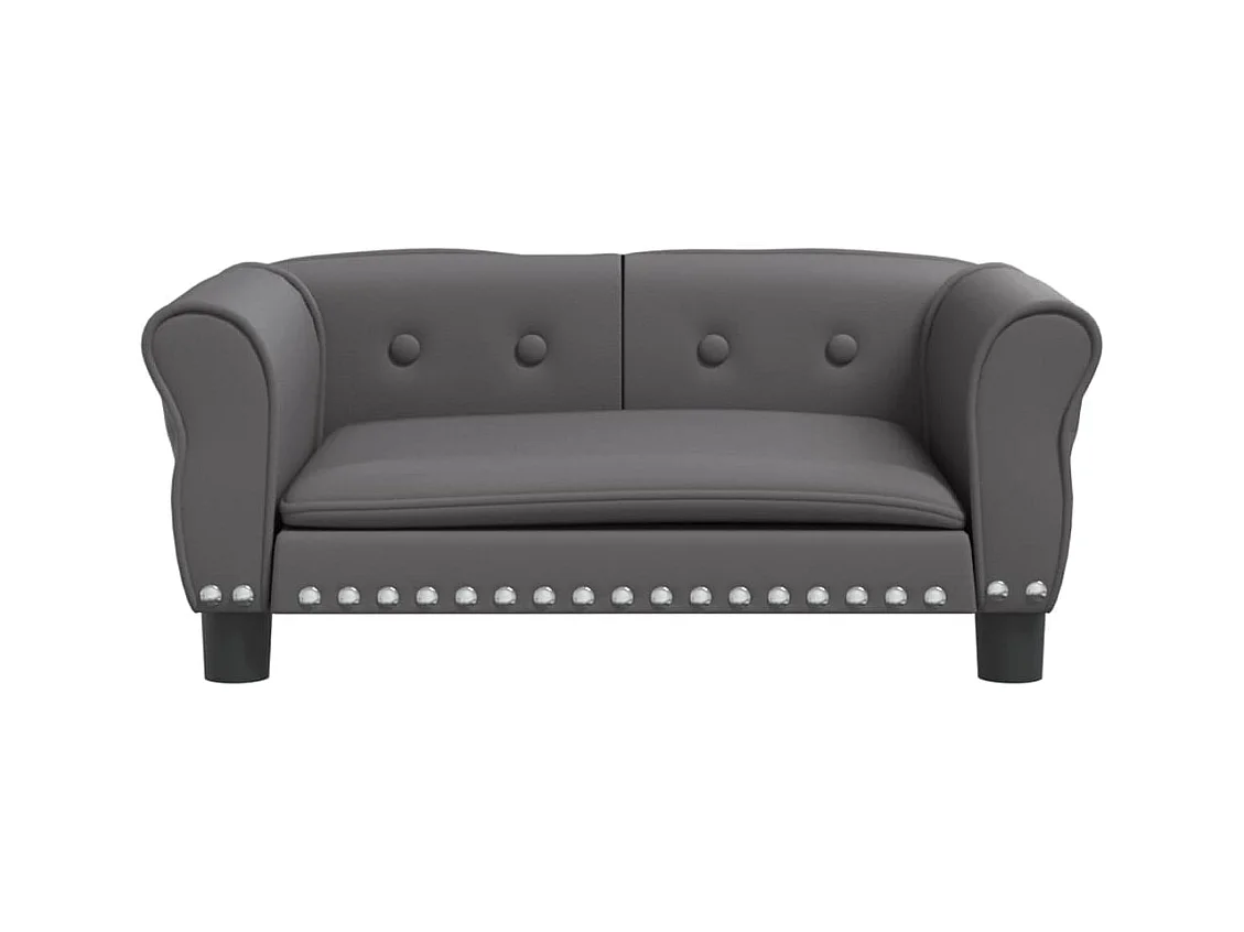 West Branch  Lit pour cen gris 70x45x30 cm similicuir