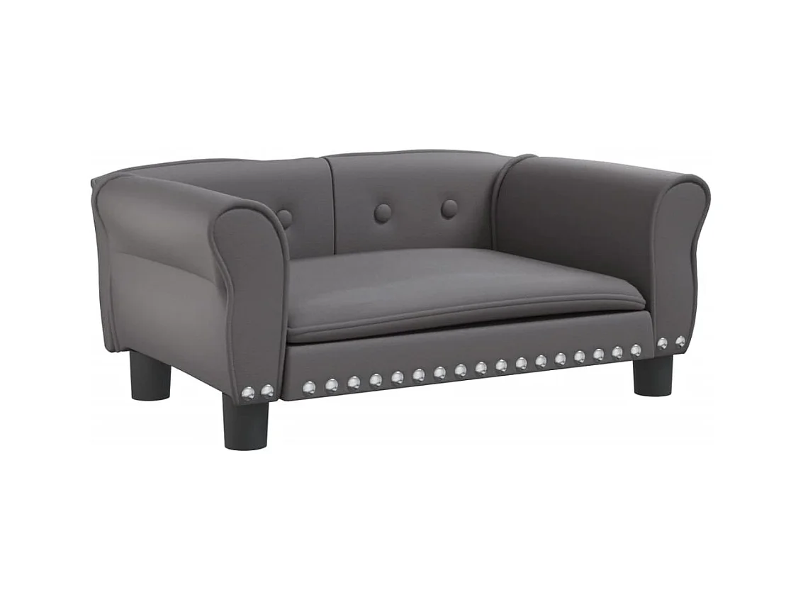 West Branch  Hondenmand 70x45x30 cm kunstleer grijs