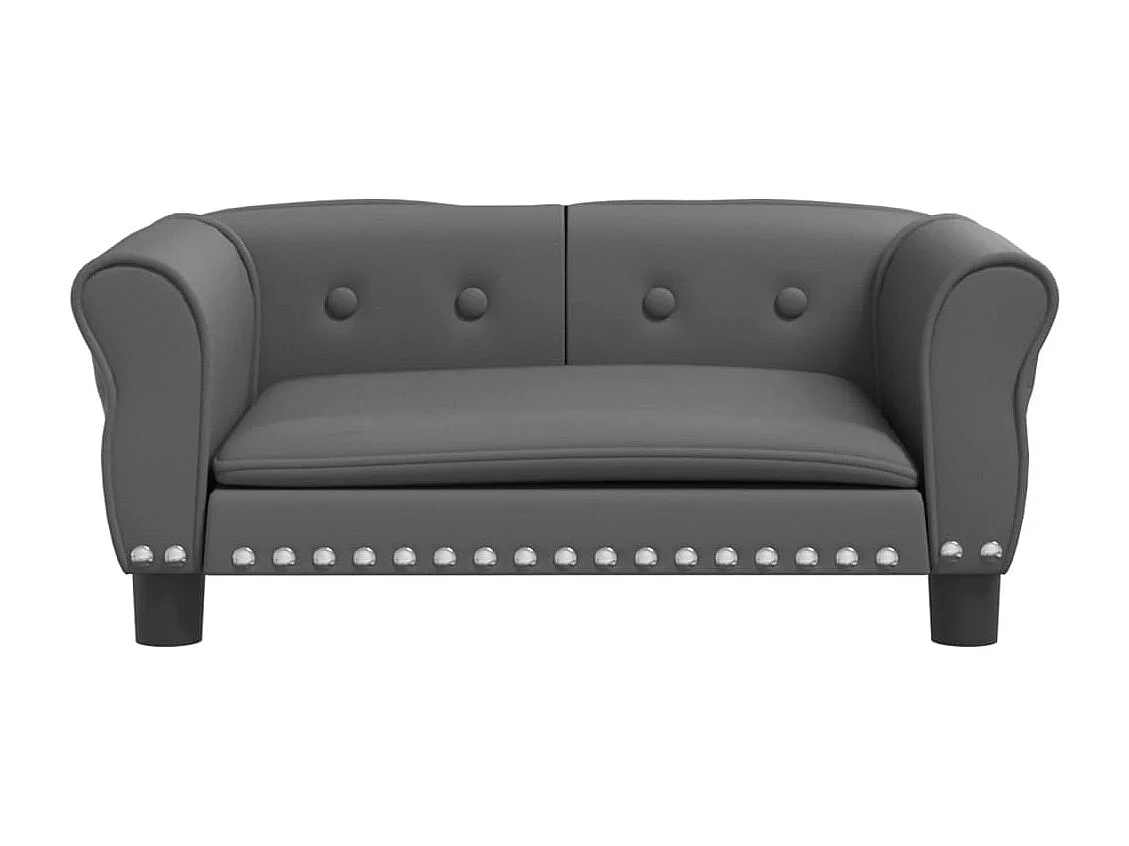 West Branch  Lit pour cen gris 70x45x30 cm similicuir