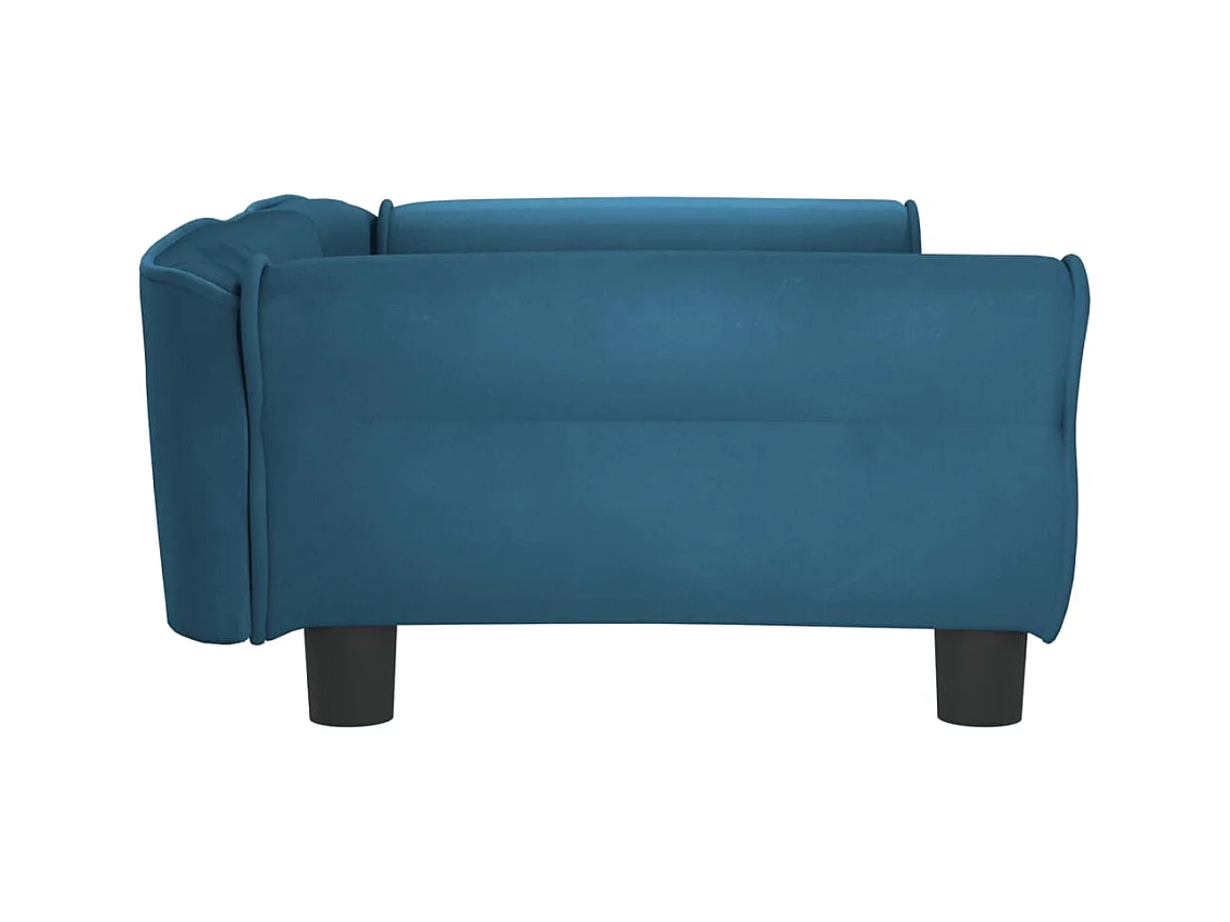 West Branch  Lit pour cen bleu 95x55x30 cm velours