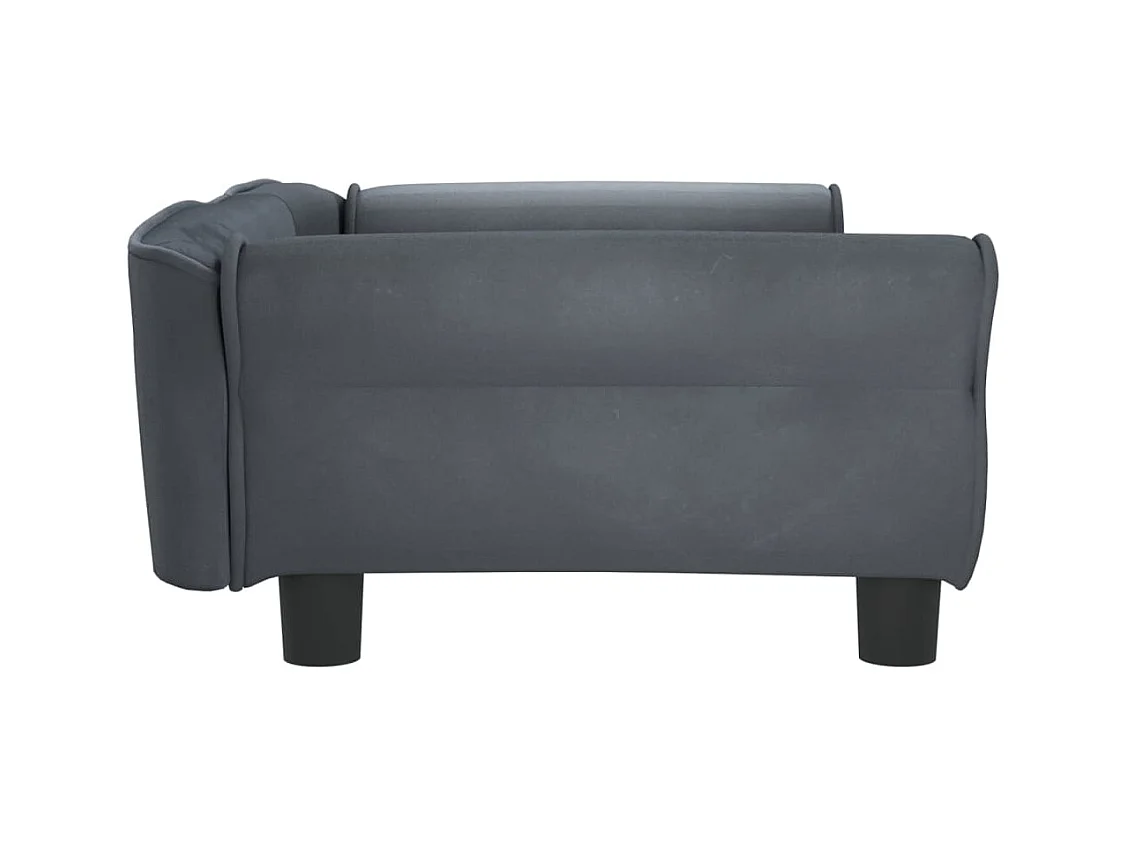 West Branch  Lit pour cen gris foncé 95x55x30 cm velours