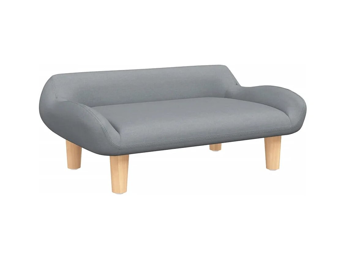 Kessel  Cama para perros de tela gris claro 70x40x24 cm