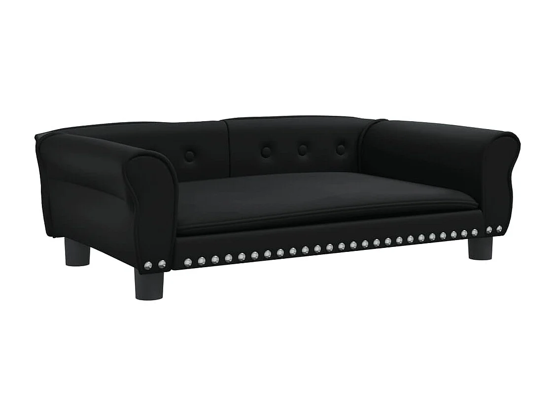 West Branch  Lit pour cen noir 95x55x30 cm similicuir