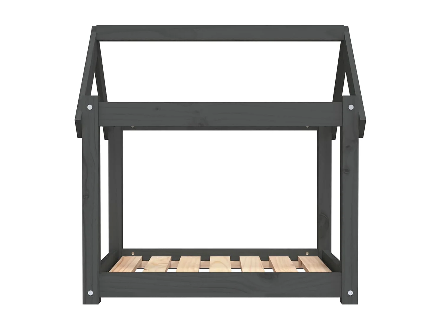 Naomi  Lit pour cen Gris 71x55x70 cm Bois de pin solide