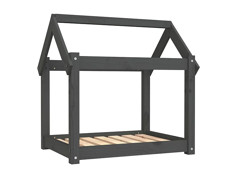 Naomi  Lit pour cen Gris 71x55x70 cm Bois de pin solide