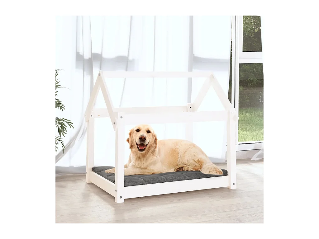 Naomi  Lit pour cen Blanc 81x60x70 cm Bois de pin solide