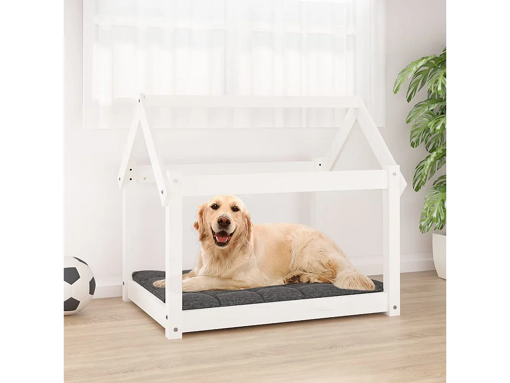 Naomi  Lit pour cen Blanc 81x60x70 cm Bois de pin solide