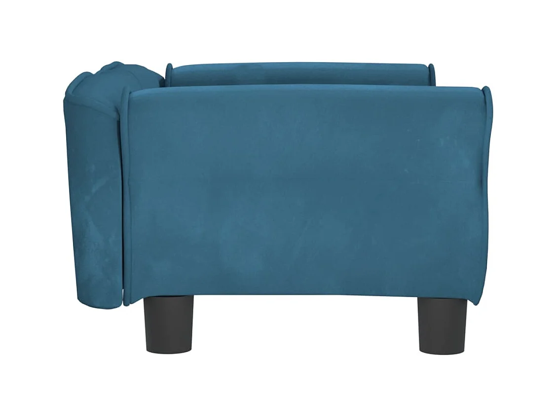West Branch  Lit pour cen bleu 70x45x30 cm velours