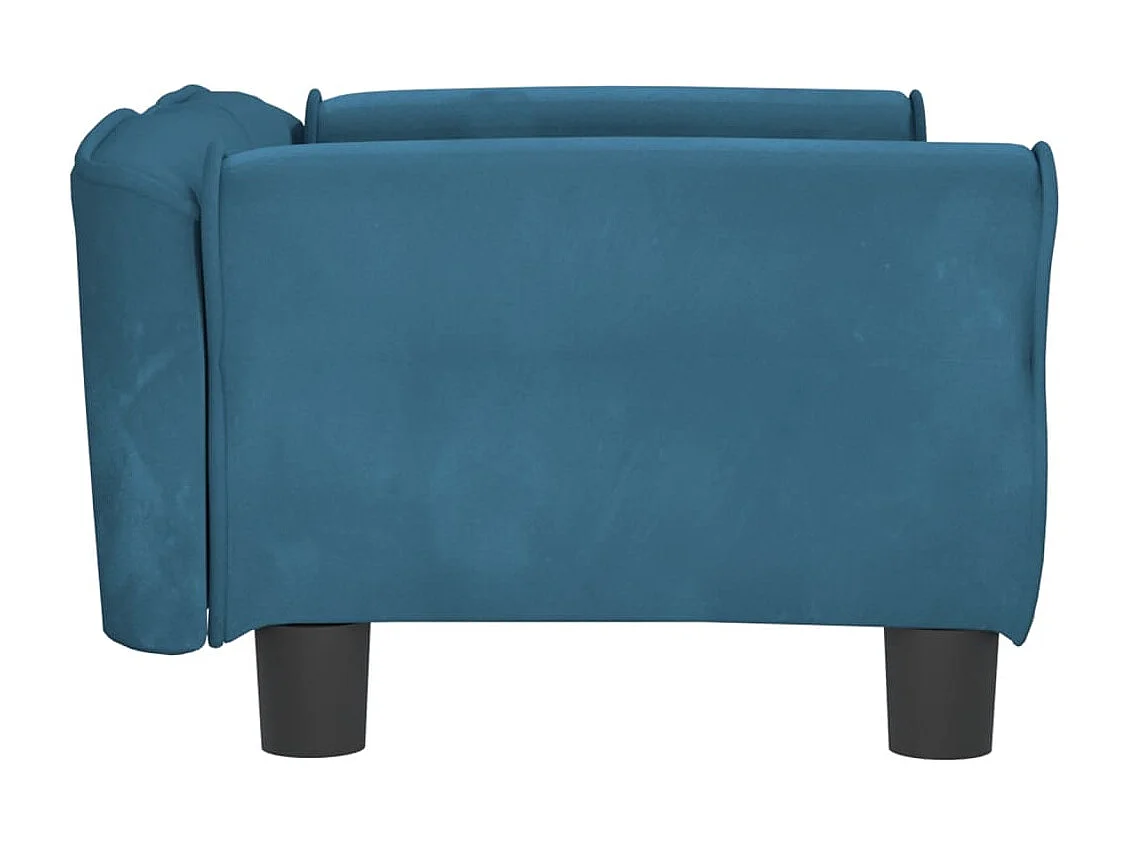 West Branch  Lit pour cen bleu 70x45x30 cm velours