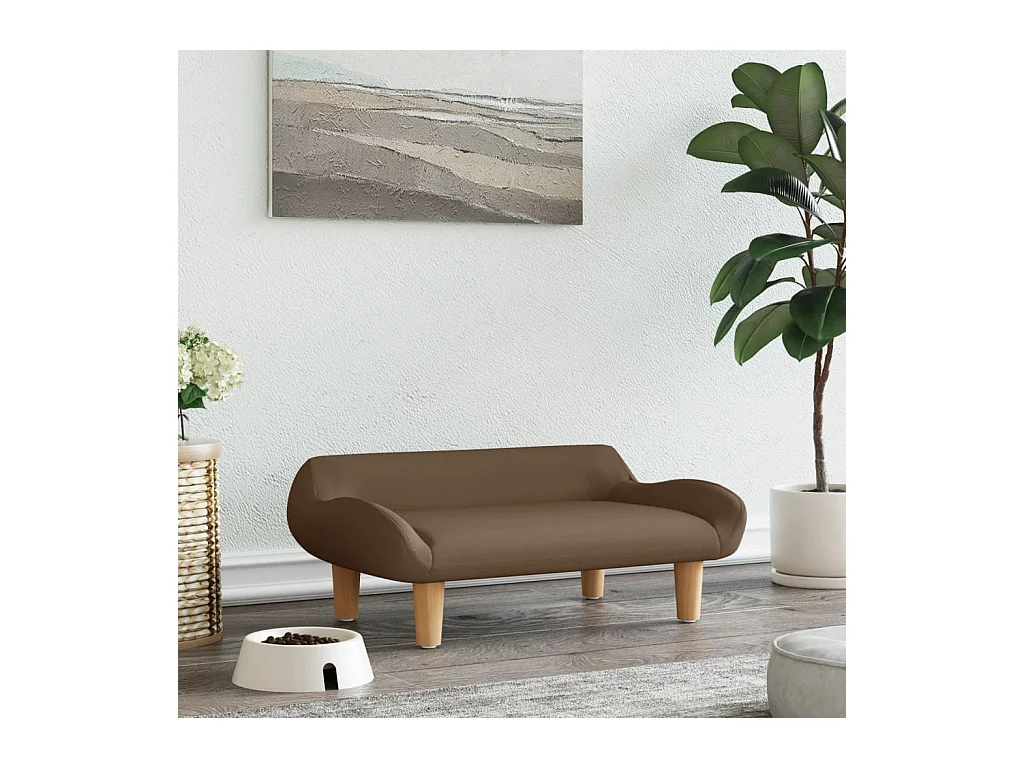 Kessel  Lit pour cen marron 70x40x24 cm tissu