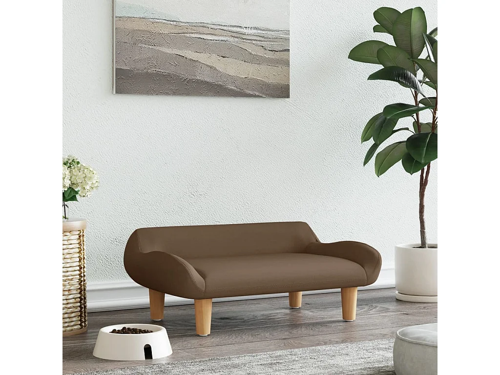 Kessel  Lit pour cen marron 70x40x24 cm tissu