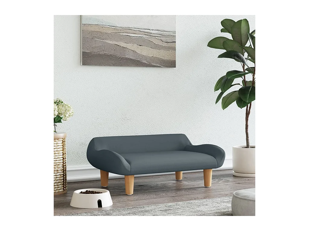 Kessel  Lit pour cen gris foncé 70x40x24 cm tissu