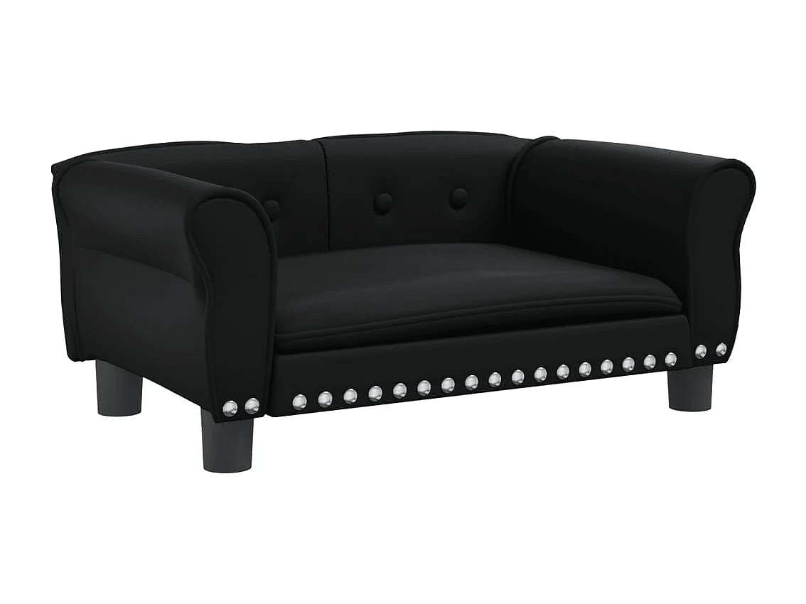 West Branch  Lit pour cen noir 70x45x30 cm similicuir