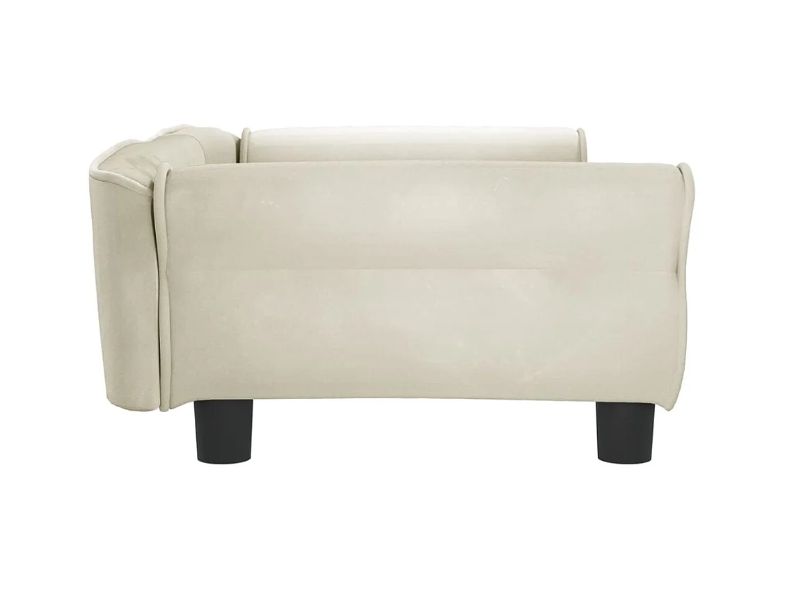 West Branch  Lit pour cen crème 95x55x30 cm velours