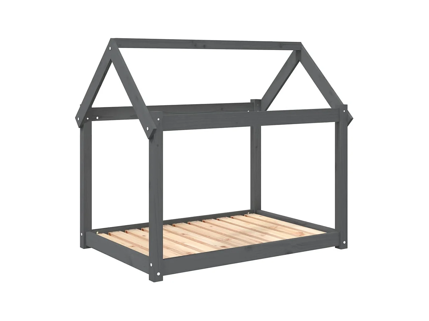 Naomi  Lit pour cen Gris 101x70x90 cm Bois de pin solide