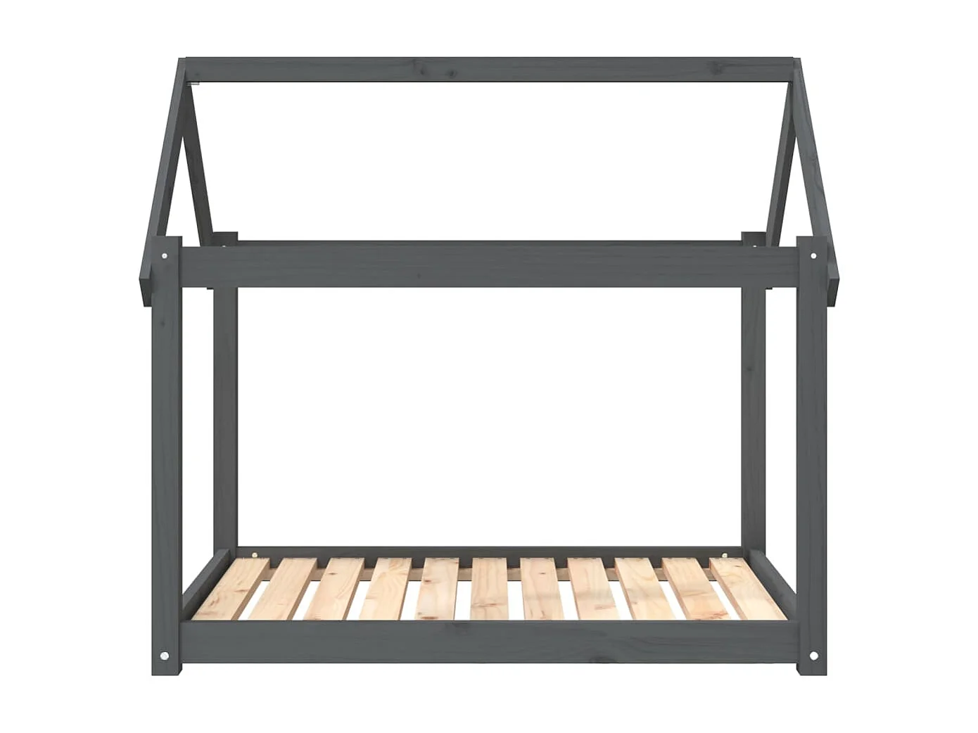 Naomi  Lit pour cen Gris 101x70x90 cm Bois de pin solide