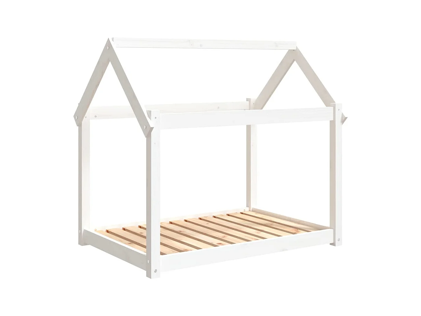 Naomi  Lit pour cen Blanc 101x70x90 cm Bois de pin solide