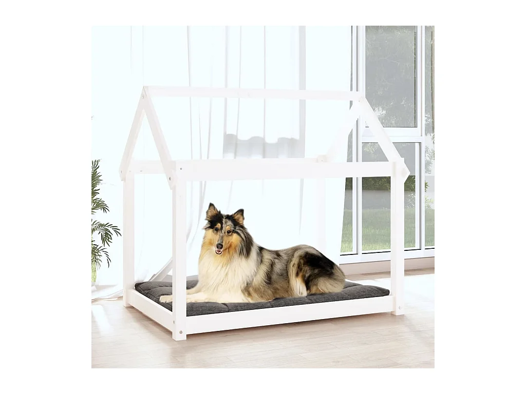 Naomi  Lit pour cen Blanc 101x70x90 cm Bois de pin solide