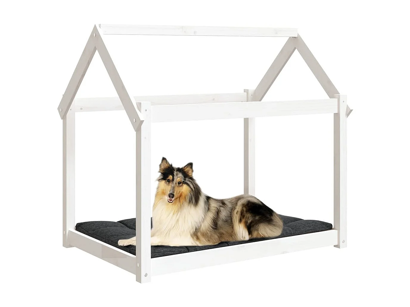 Naomi  Lit pour cen Blanc 101x70x90 cm Bois de pin solide