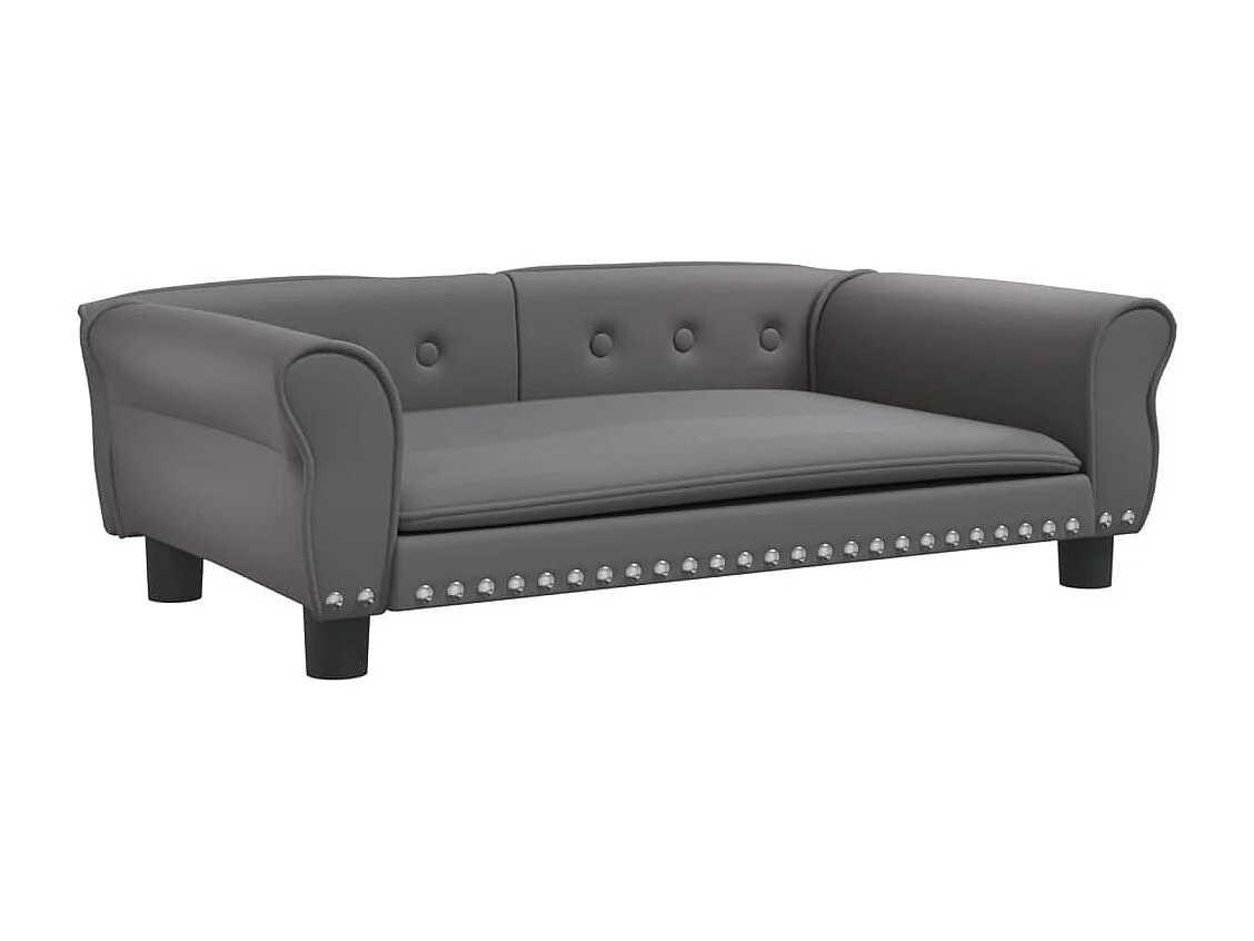 West Branch  Lit pour cen gris 95x55x30 cm similicuir