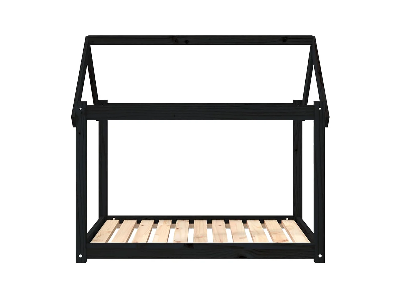 Naomi  Lit pour cen Noir 101x70x90 cm Bois de pin solide