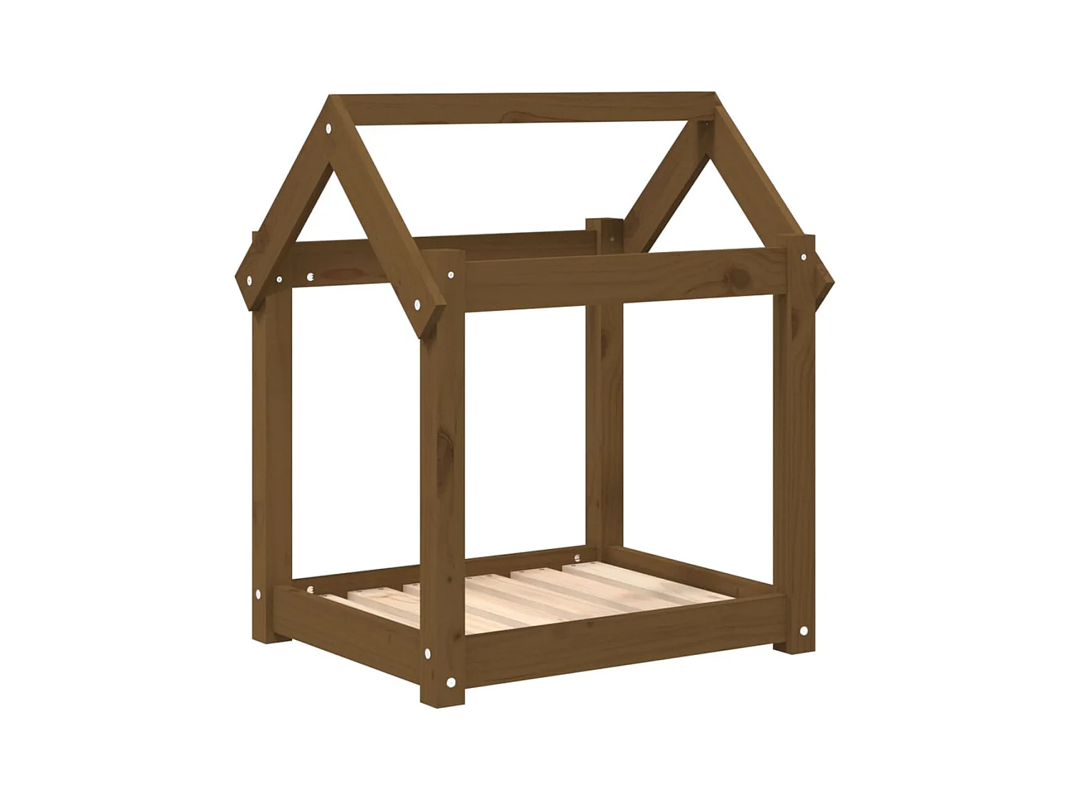 Naomi  Lit pour cen Marron miel 61x50x70 cm Bois de pin solide