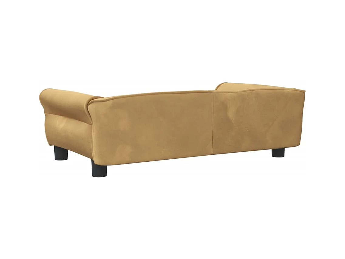West Branch  Lit pour cen marron 95x55x30 cm velours
