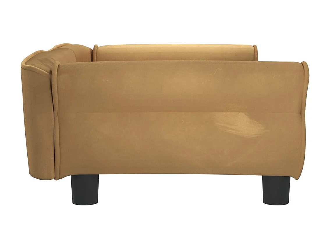 West Branch  Lit pour cen marron 95x55x30 cm velours