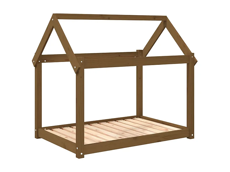 Naomi  Lit pour cen Marron miel 101x70x90 cm Bois de pin solide