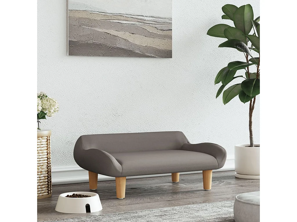 Kessel  Lit pour cen taupe 70x40x24 cm tissu