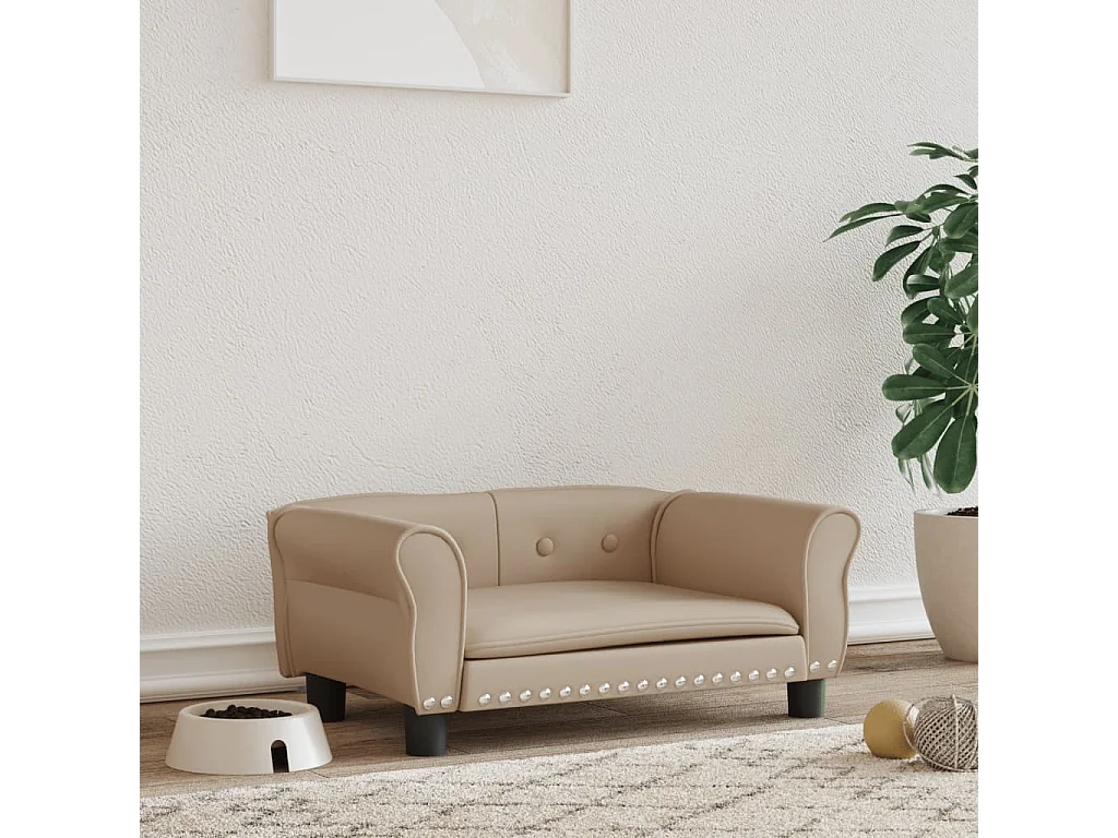 West Branch  Lit pour cen cappuccino 70x45x30 cm similicuir