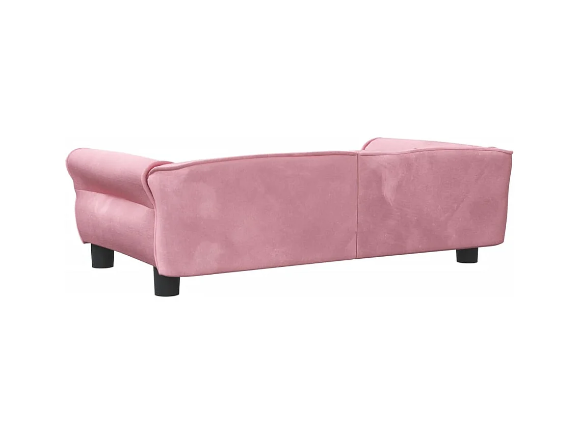 West Branch  Lit pour cen rose 95x55x30 cm velours