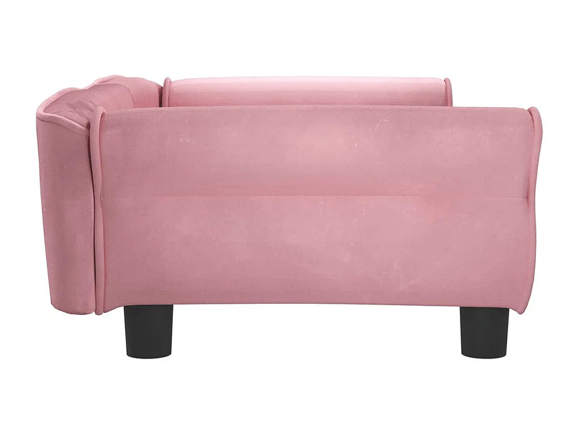 West Branch  Lit pour cen rose 95x55x30 cm velours