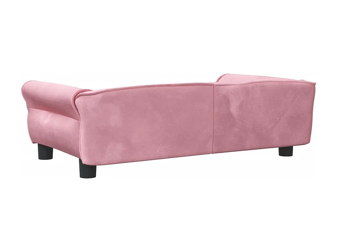 West Branch  Lit pour cen rose 95x55x30 cm velours