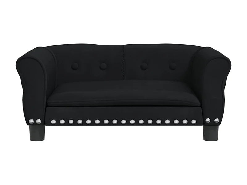 West Branch  Hondenmand 70x45x30 cm fluweel zwart