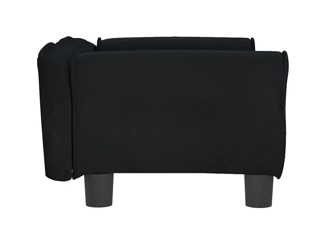 West Branch  Lit pour cen noir 70x45x30 cm velours