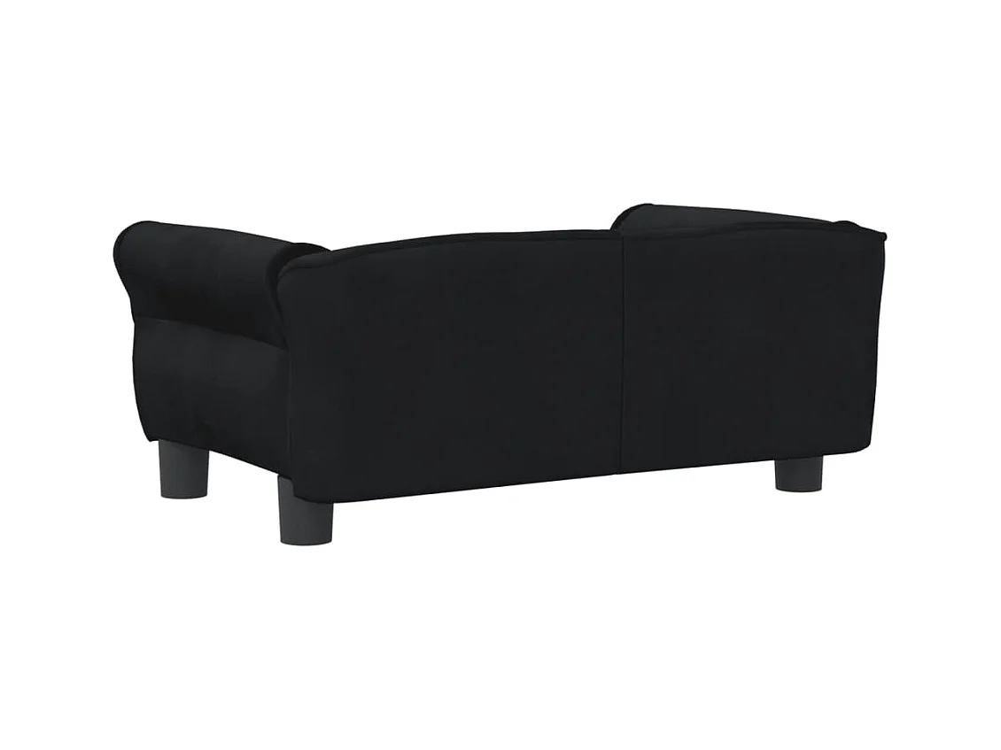 West Branch  Lit pour cen noir 70x45x30 cm velours