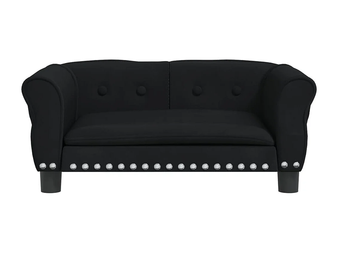 West Branch  Lit pour cen noir 70x45x30 cm velours