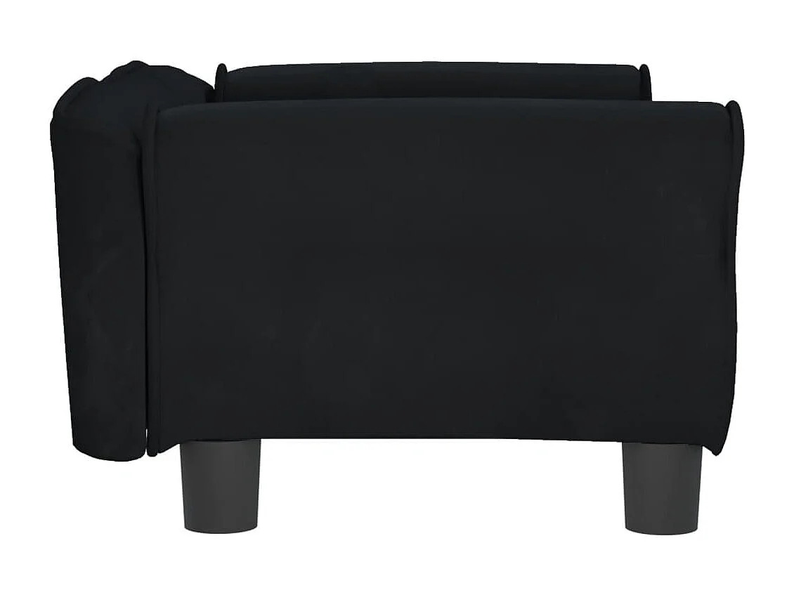 West Branch  Lit pour cen noir 70x45x30 cm velours