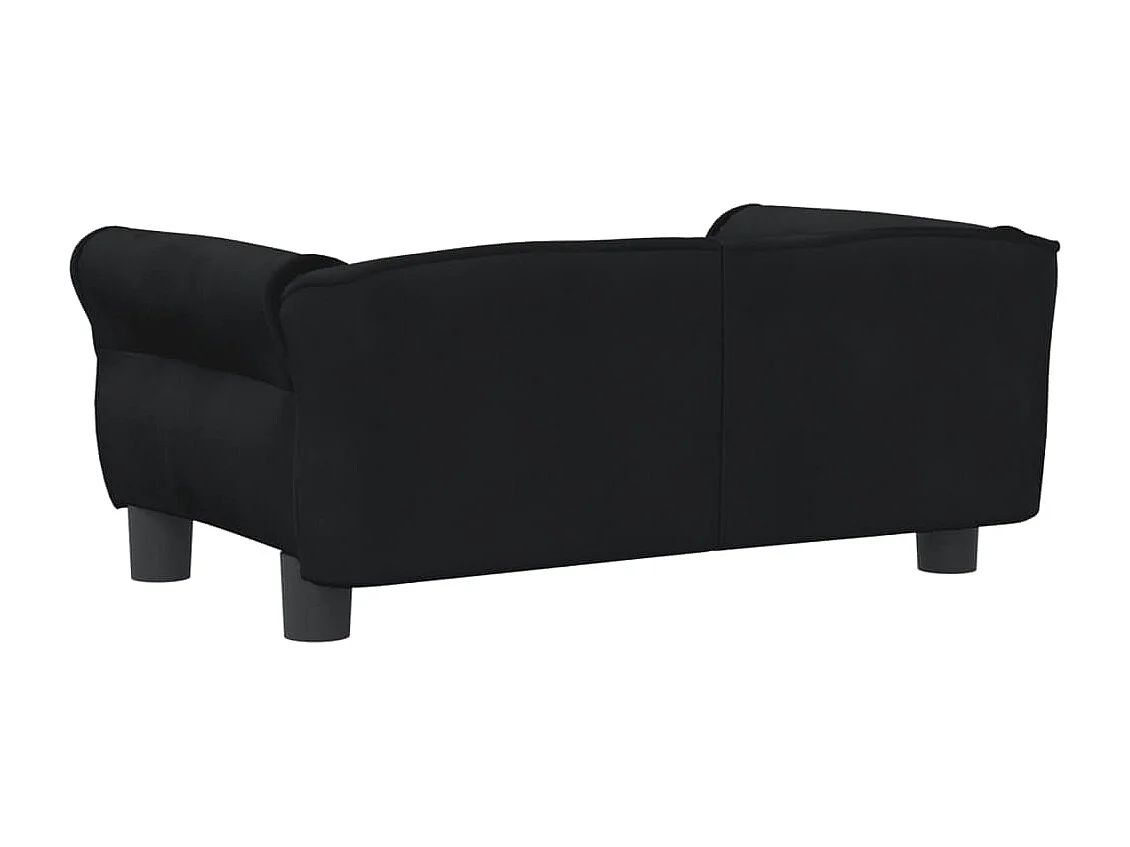 West Branch  Lit pour cen noir 70x45x30 cm velours