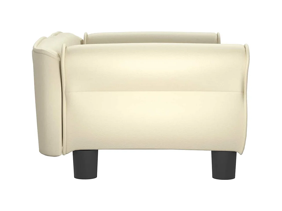 West Branch  Lit pour cen crème 70x45x30 cm similicuir