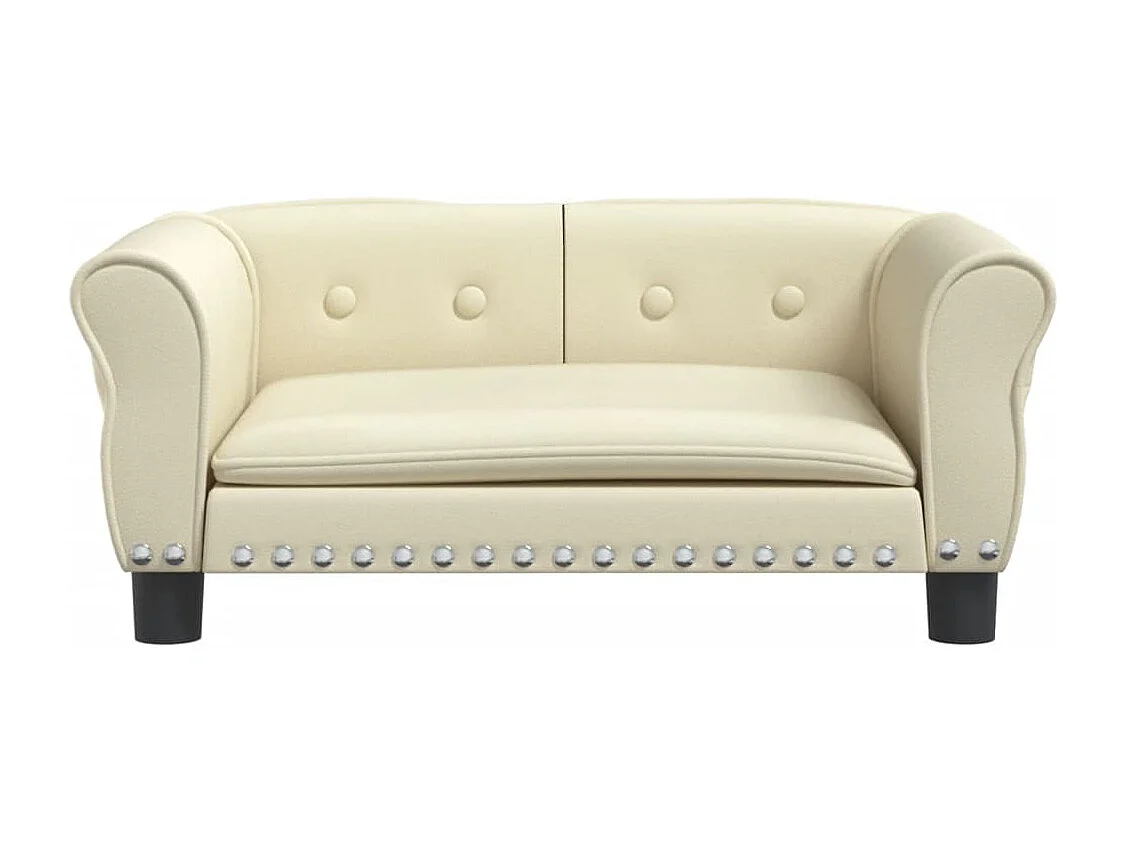 West Branch  Lit pour cen crème 70x45x30 cm similicuir