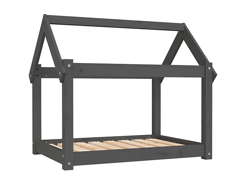 Naomi  Lit pour cen Gris 81x60x70 cm Bois de pin solide