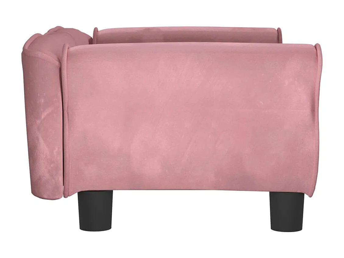 West Branch  Lit pour cen rose 70x45x30 cm velours