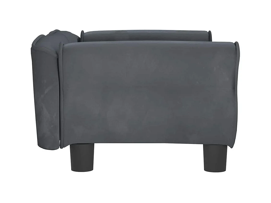 West Branch  Lit pour cen gris foncé 70x45x30 cm velours