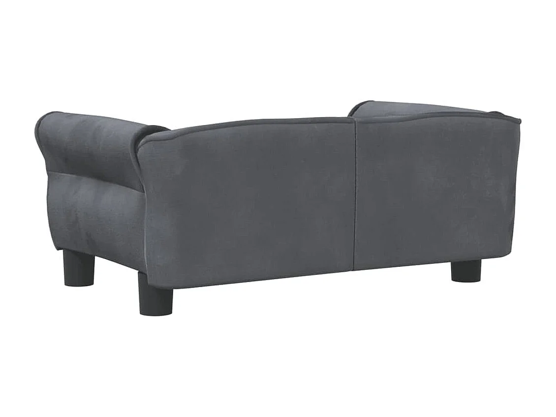 West Branch  Lit pour cen gris foncé 70x45x30 cm velours