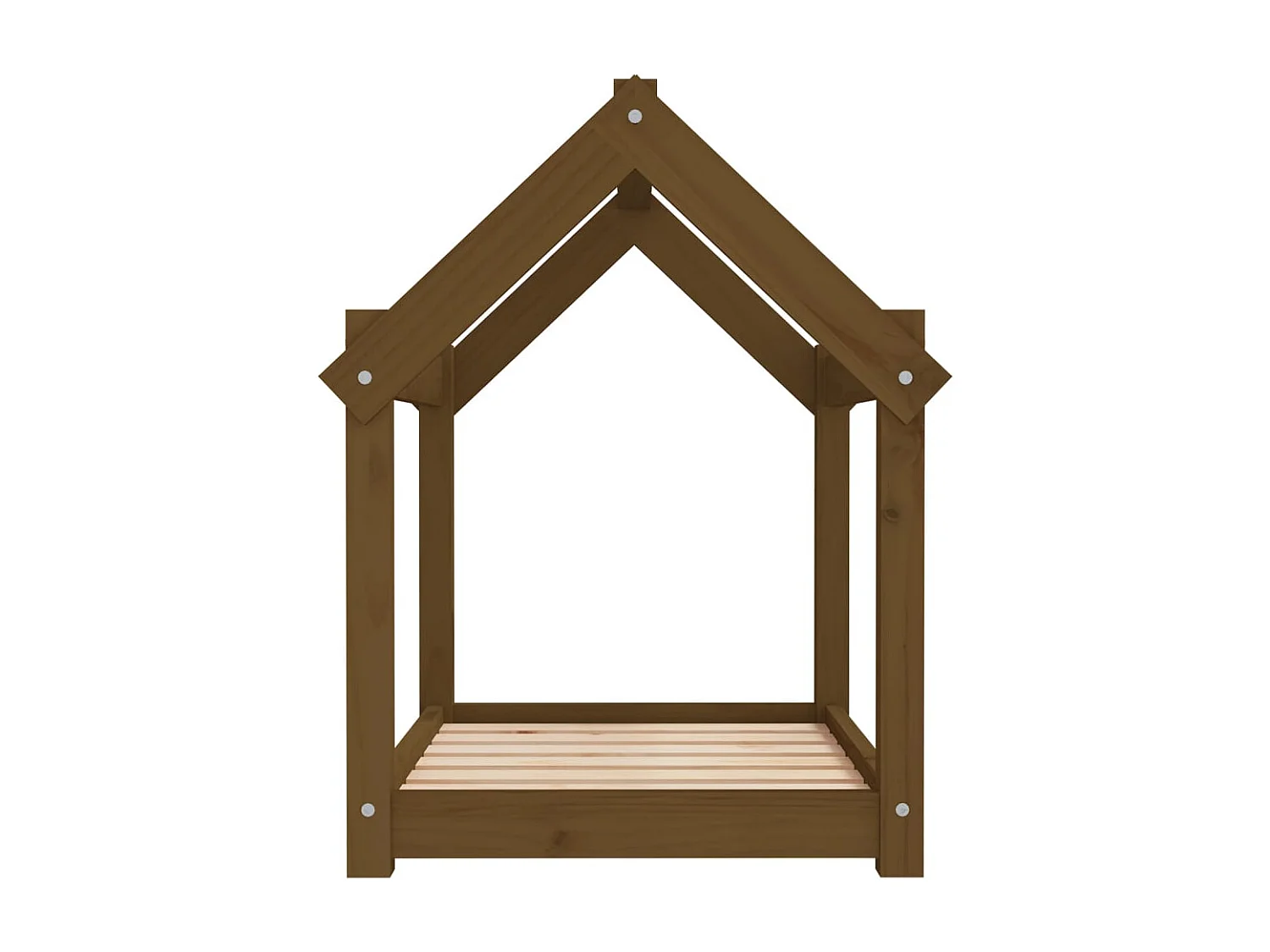 Naomi  Lit pour cen Marron miel 71x55x70 cm Bois de pin solide